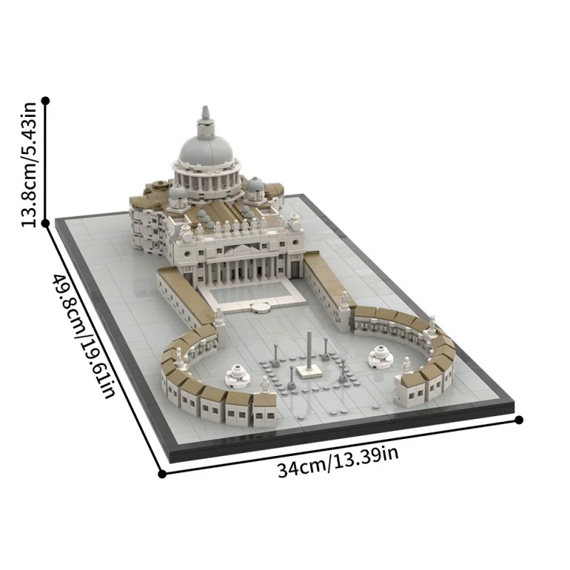 (Gobricks version) 1471pcs MOC-218958 Saint Peter's Basilica - Image 8
