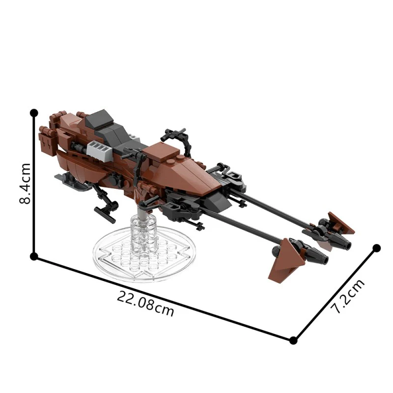 (Gobricks version) 147pcs MOC Imperial Speeder Bike - Image 6