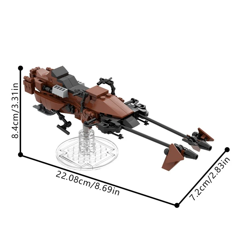 (Gobricks version) 147pcs MOC Imperial Speeder Bike - Image 7