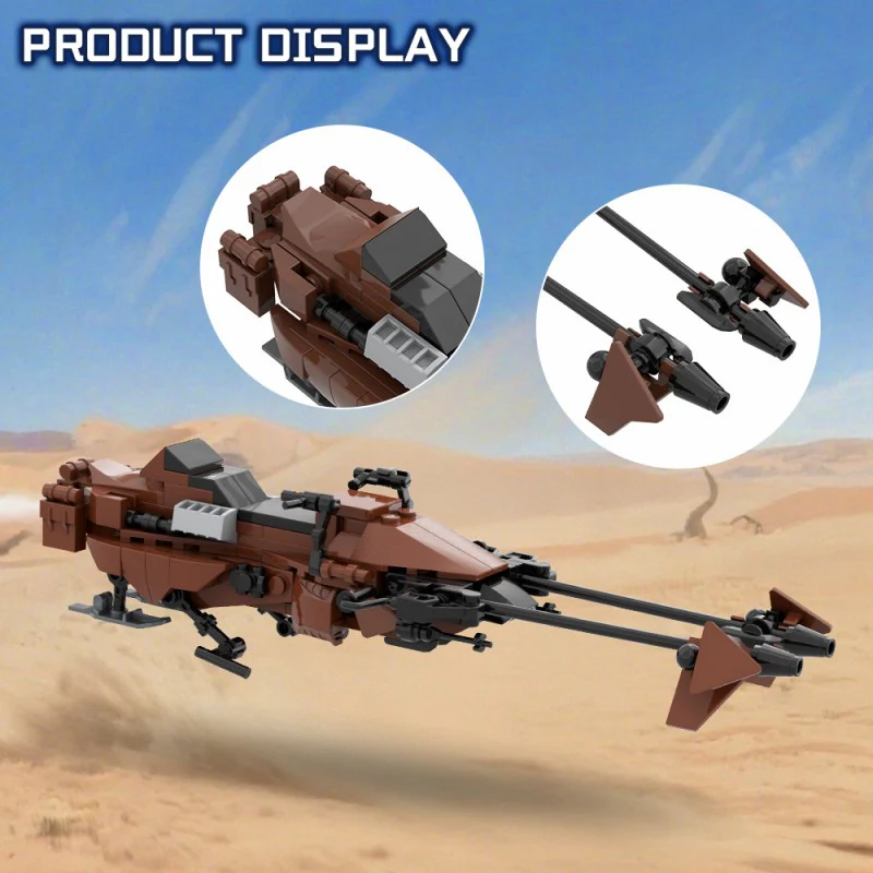 (Gobricks version) 147pcs MOC Imperial Speeder Bike - Image 8