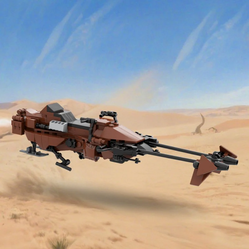 (Gobricks version) 147pcs MOC Imperial Speeder Bike - Image 9