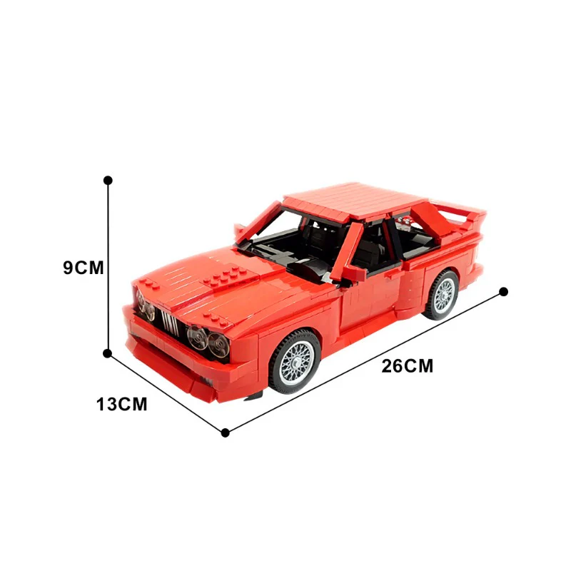(Gobricks version) 1493pcs MOC BMW BWMM M3E30 Series LEGO Compatible - Image 4