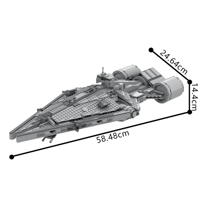 (Gobricks version) 1509pcs MOC Imperial Arquitens class light cruiser - Image 6