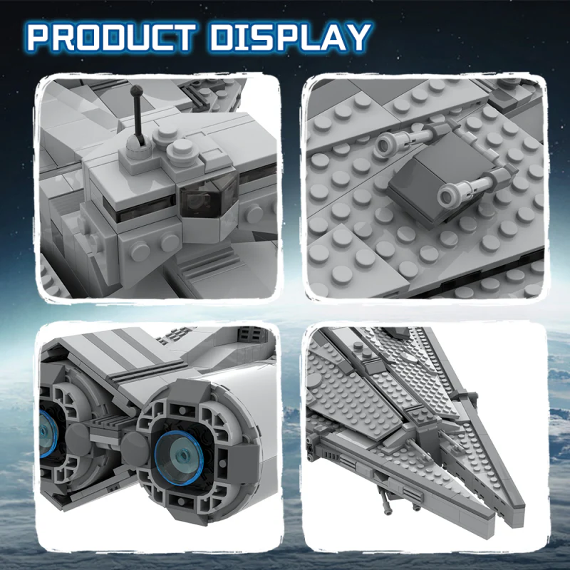 (Gobricks version) 1509pcs MOC Imperial Arquitens class light cruiser - Image 8