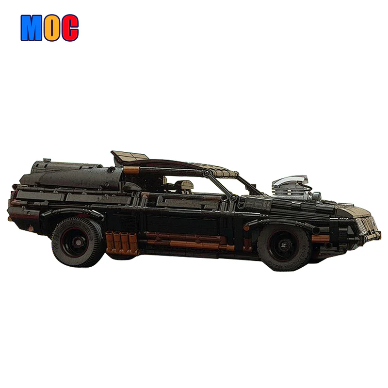 (Gobricks version) 1510pcs MOC Mad Max Black Interceptor LEGO Compatible