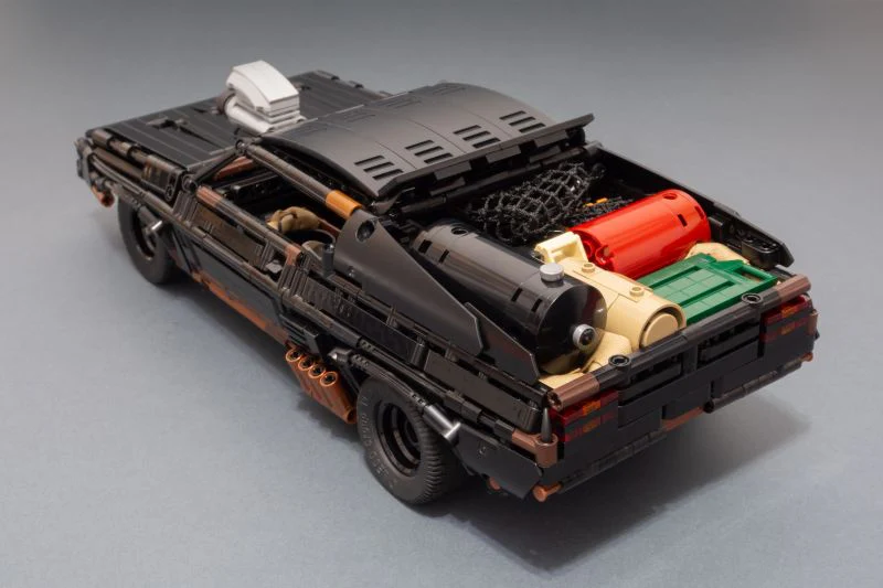 (Gobricks version) 1510pcs MOC Mad Max Black Interceptor LEGO Compatible - Image 11