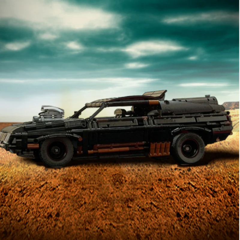 (Gobricks version) 1510pcs MOC Mad Max Black Interceptor LEGO Compatible - Image 2
