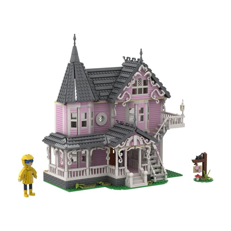 (Gobricks version) 1542pcs MOC CORALINE The Pink Palace LEGO Compatible - Image 2