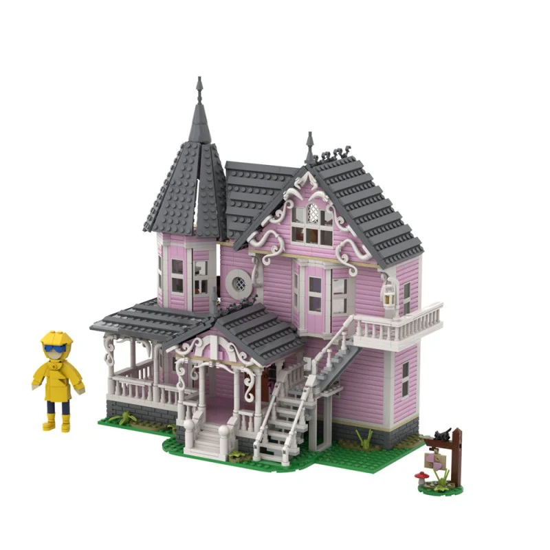 (Gobricks version) 1542pcs MOC CORALINE The Pink Palace LEGO Compatible - Image 5