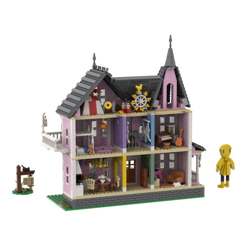 (Gobricks version) 1542pcs MOC CORALINE The Pink Palace LEGO Compatible - Image 6