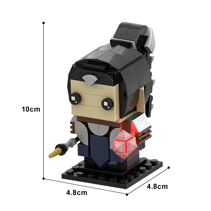 (Gobricks version) 154pcs MOC Shadowheart Brickheadz Baldurs Gate 3 LEGO Compatible - Image 4