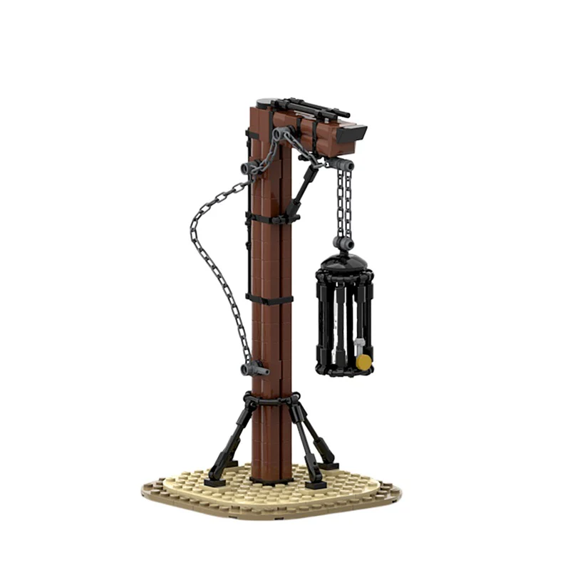(Gobricks version) 155pcs MOC Skeletons in a Cage Suspended LEGO Compatible - Image 2