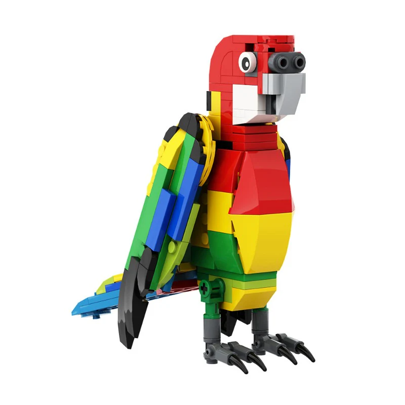 (Gobricks version) 162pcs MOC Eastern Rosella Parrot LEGO Compatible - Image 2