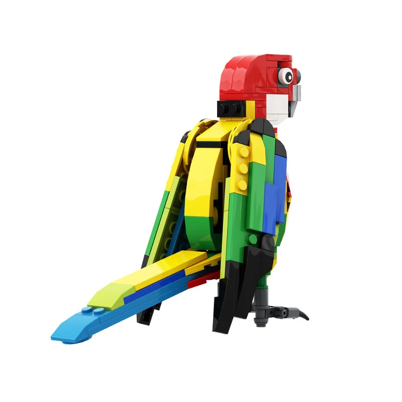 (Gobricks version) 162pcs MOC Eastern Rosella Parrot LEGO Compatible - Image 3