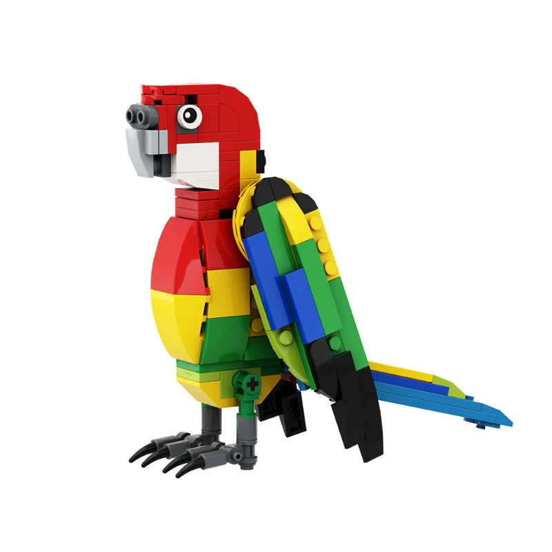 (Gobricks version) 162pcs MOC Eastern Rosella Parrot LEGO Compatible - Image 5