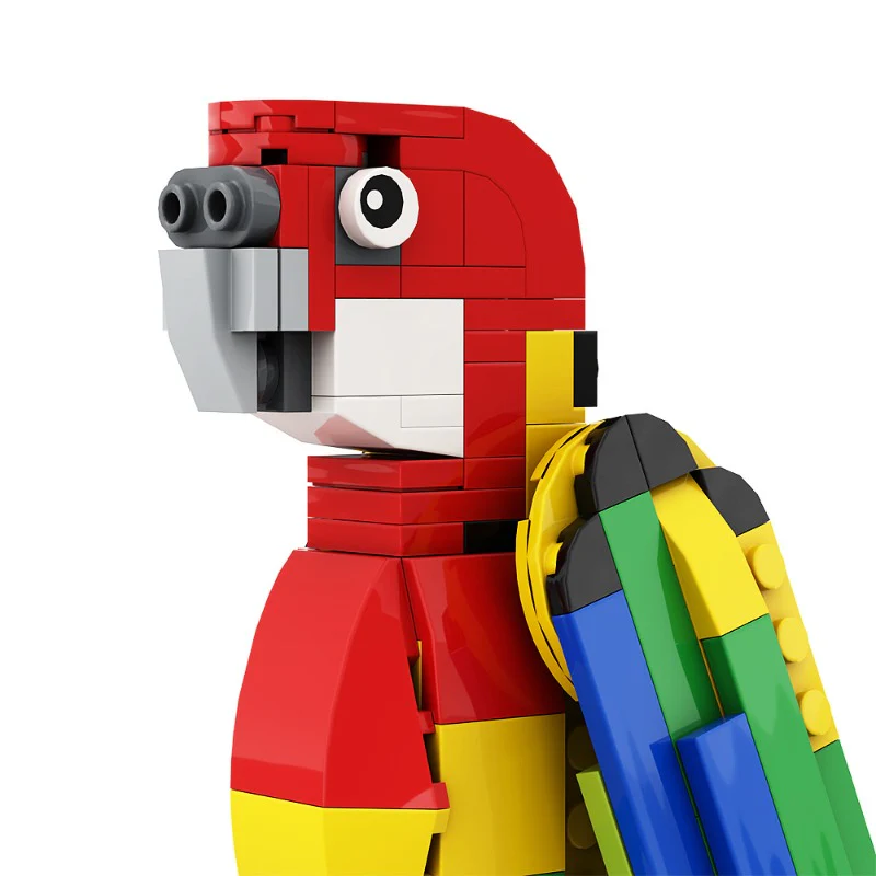 (Gobricks version) 162pcs MOC Eastern Rosella Parrot LEGO Compatible - Image 6