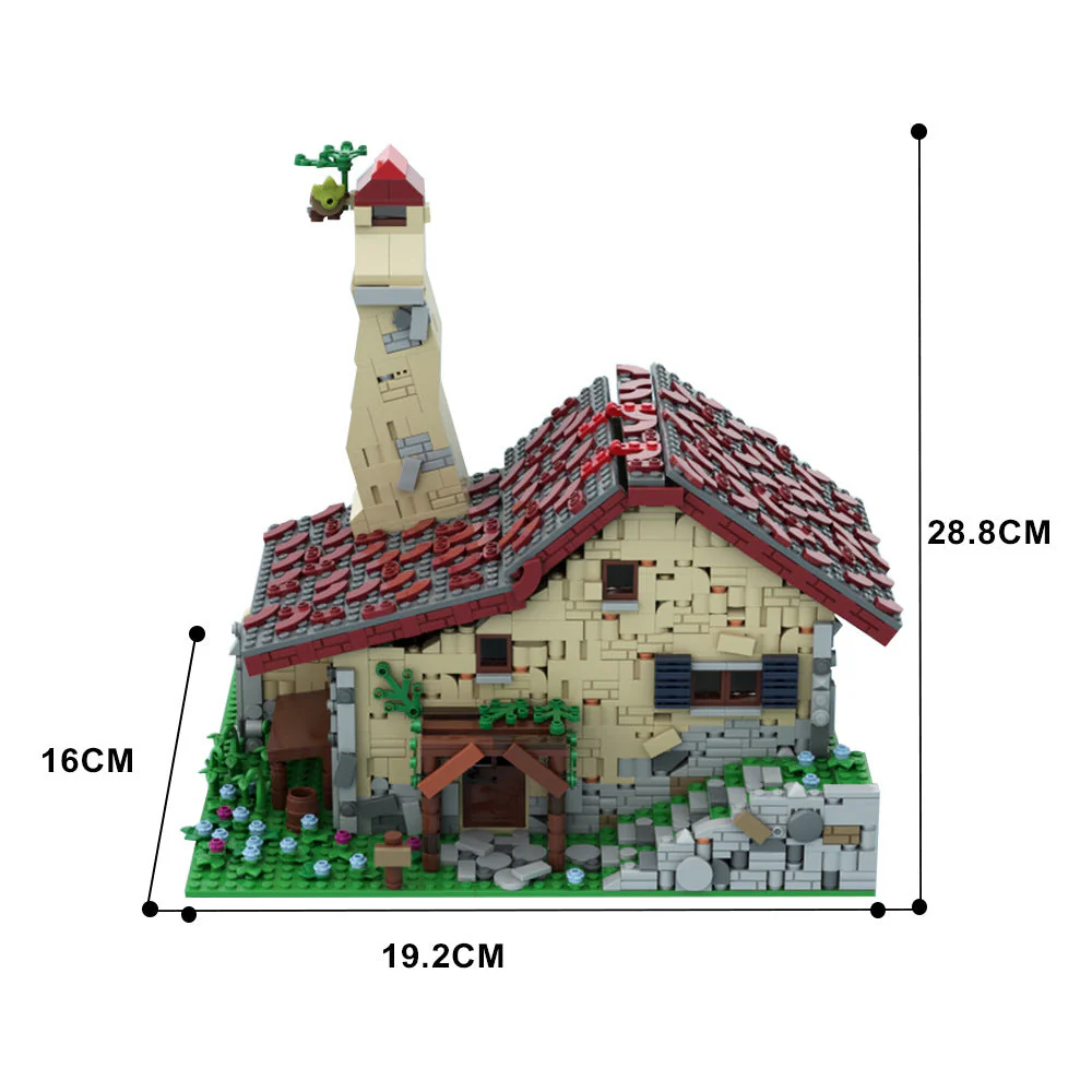 (Gobricks version) 1648pcs MOC Link's House Breath of the Wild LEGO Compatible - Image 5