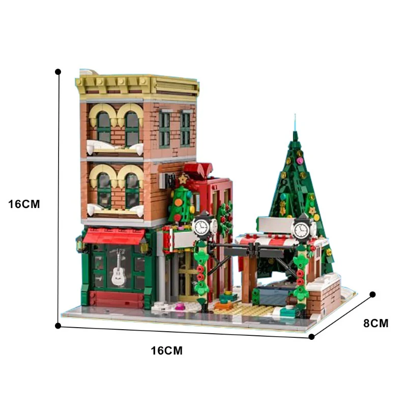 (Gobricks version) 1658pcs MOC 10308 Winter Modular Buildings LEGO Compatible - Image 7