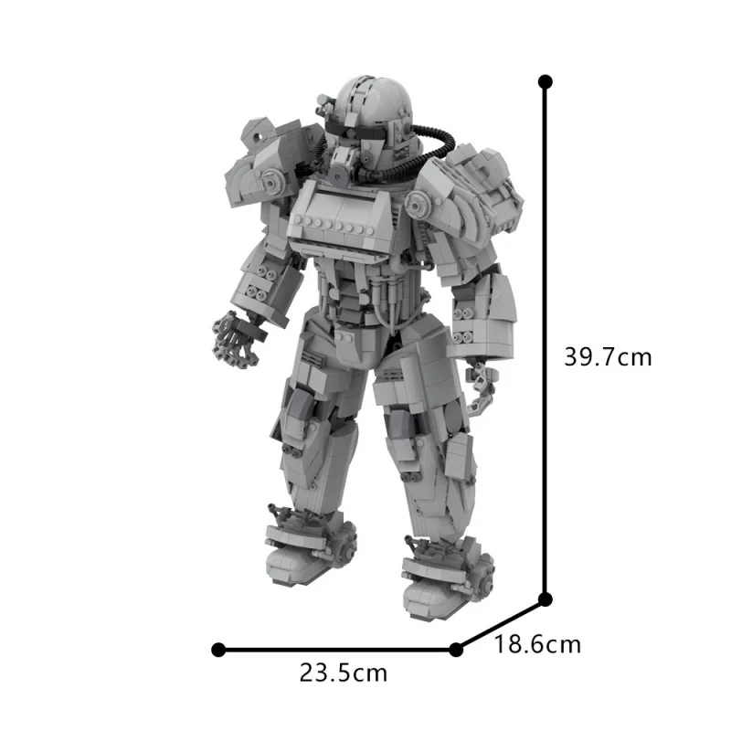 (Gobricks version) 1699pcs MOC T-60 Powered Combat Infantry Armor LEGO Compatible - Image 8