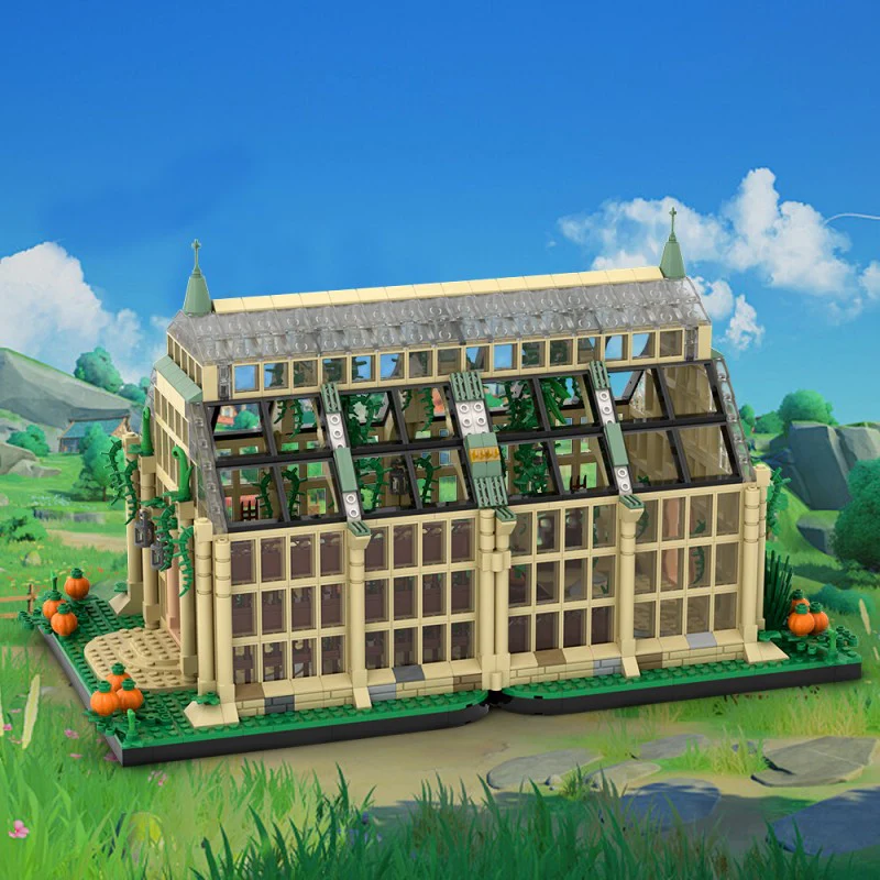 (Gobricks version) 1754pcs MOC Herbology Greenhouse - Image 9
