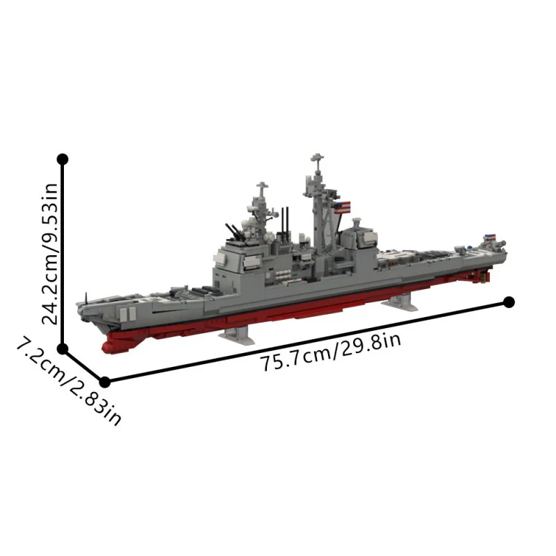 (Gobricks version) 1756pcs MOC-212474 Ticonderoga - CG-72 USS Vella Gulf - Image 5