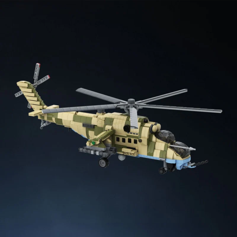 (Gobricks version) 1761pcs MOC Mil-Mi35M Hind Attack Helicopter LEGO Compatible - Image 10