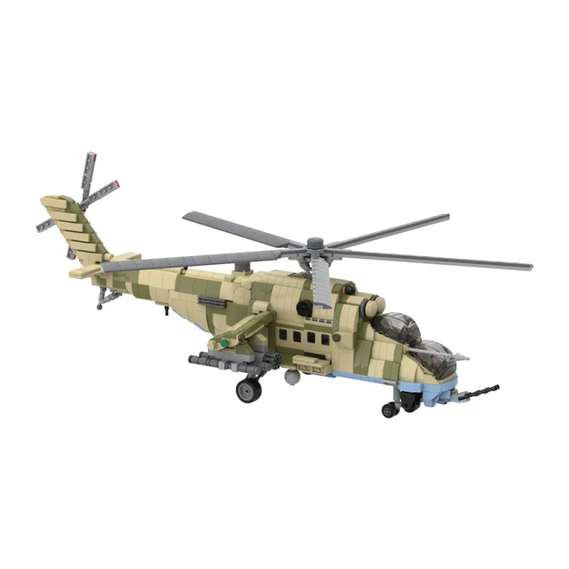 (Gobricks version) 1761pcs MOC Mil-Mi35M Hind Attack Helicopter LEGO Compatible - Image 3