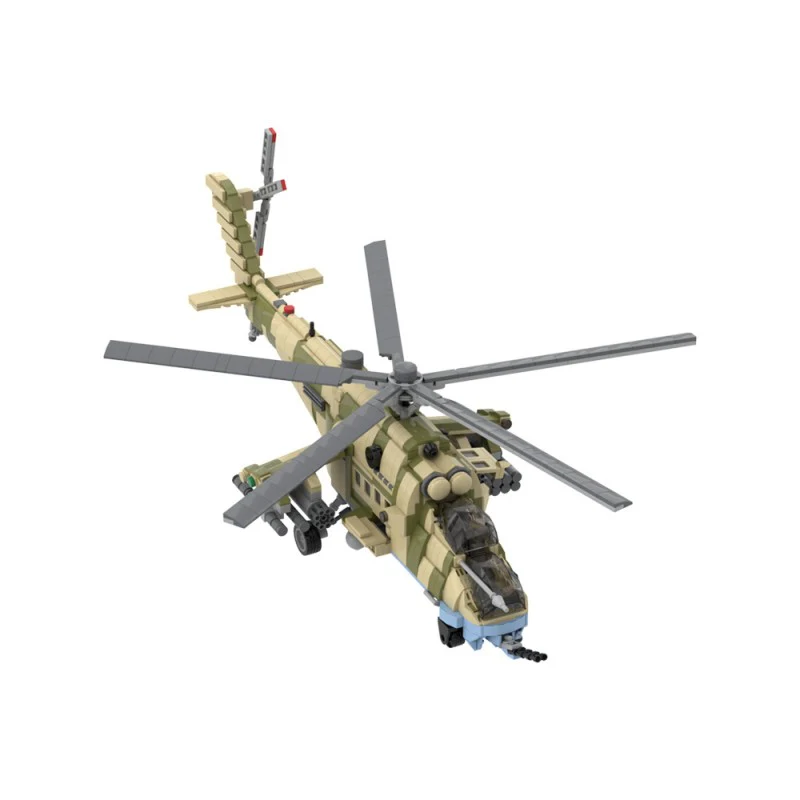 (Gobricks version) 1761pcs MOC Mil-Mi35M Hind Attack Helicopter LEGO Compatible - Image 4