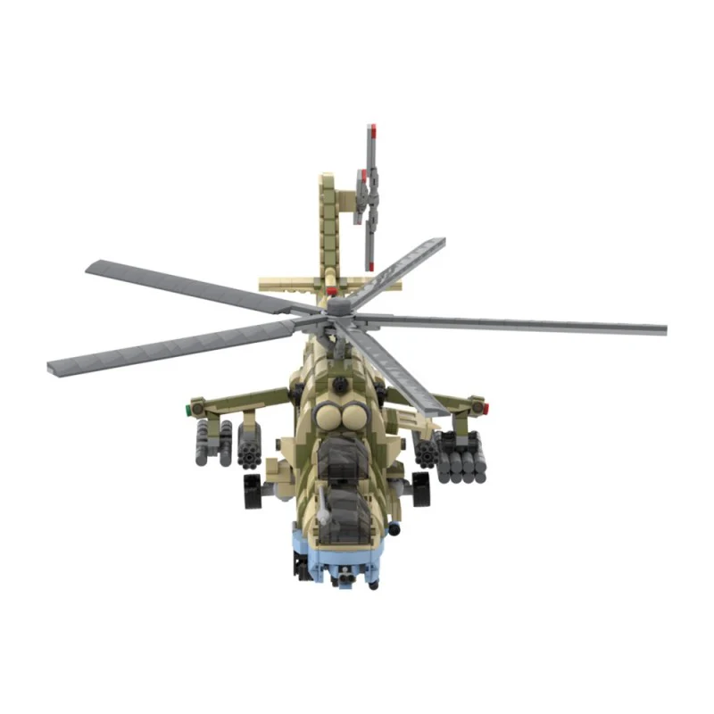 (Gobricks version) 1761pcs MOC Mil-Mi35M Hind Attack Helicopter LEGO Compatible - Image 5