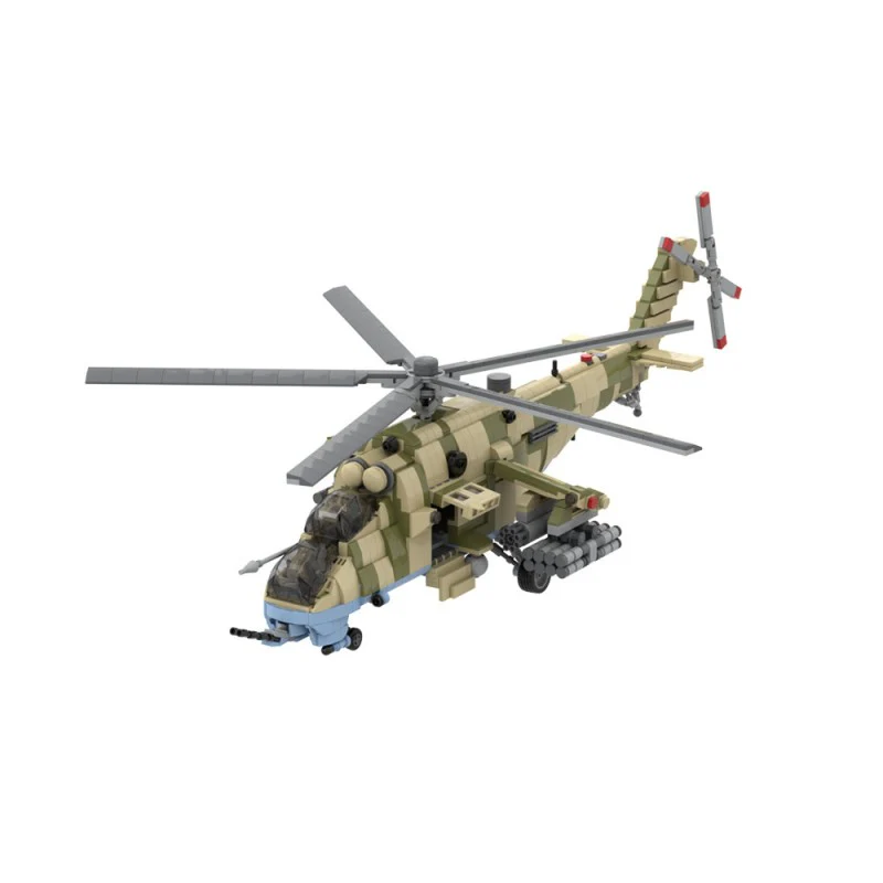 (Gobricks version) 1761pcs MOC Mil-Mi35M Hind Attack Helicopter LEGO Compatible - Image 6