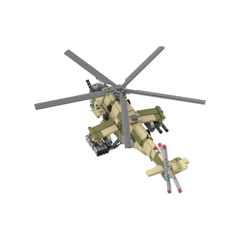 (Gobricks version) 1761pcs MOC Mil-Mi35M Hind Attack Helicopter LEGO Compatible - Image 7