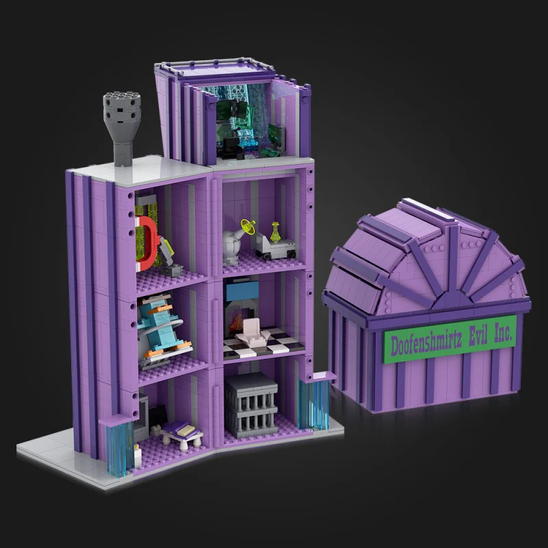 (Gobricks version) 1778pcs MOC Doofenshmirtz Evil Incorporated - Image 11