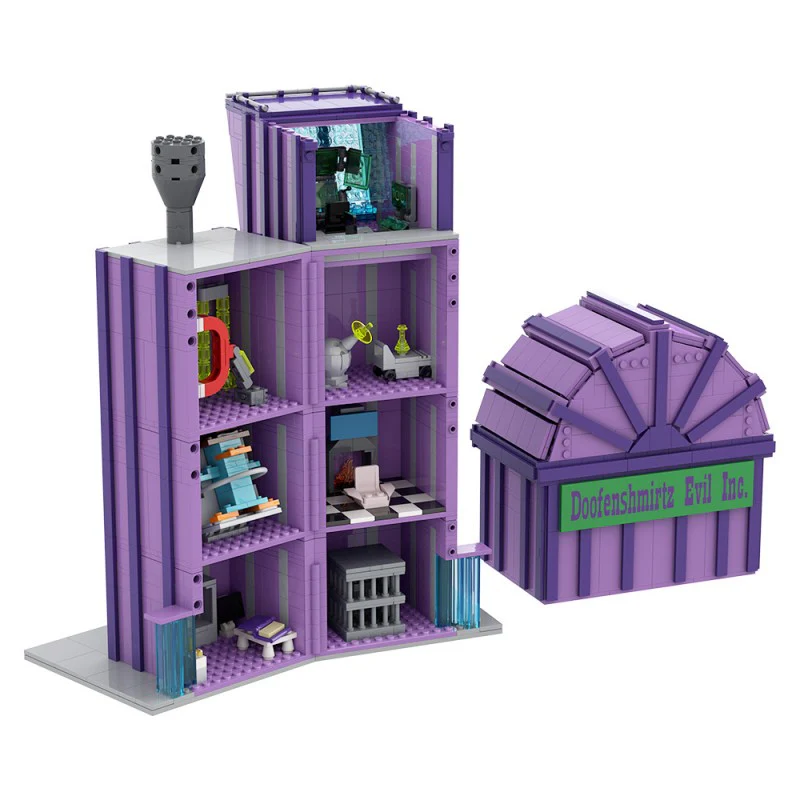(Gobricks version) 1778pcs MOC Doofenshmirtz Evil Incorporated - Image 4