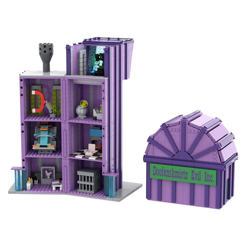 (Gobricks version) 1778pcs MOC Doofenshmirtz Evil Incorporated - Image 5