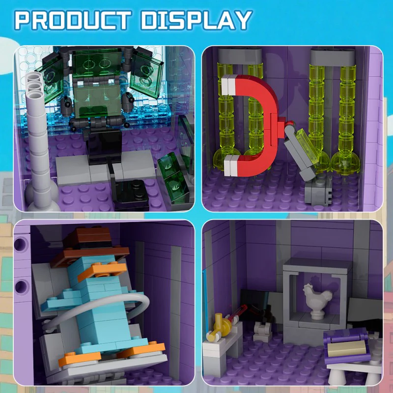 (Gobricks version) 1778pcs MOC Doofenshmirtz Evil Incorporated - Image 8