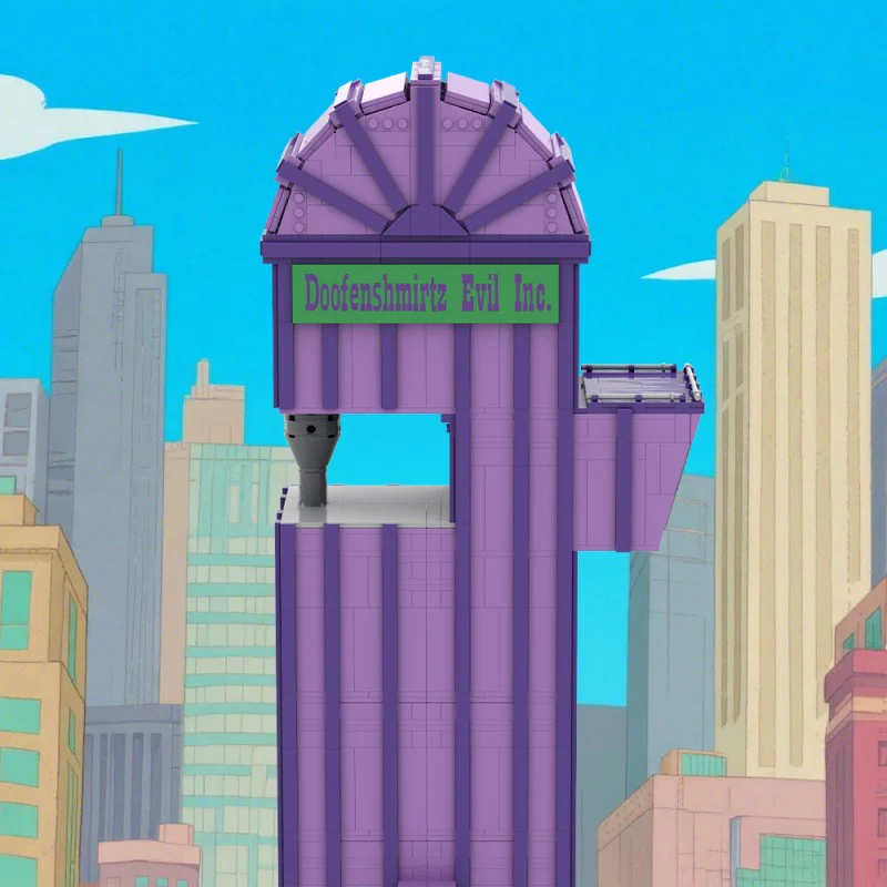 (Gobricks version) 1778pcs MOC Doofenshmirtz Evil Incorporated - Image 9
