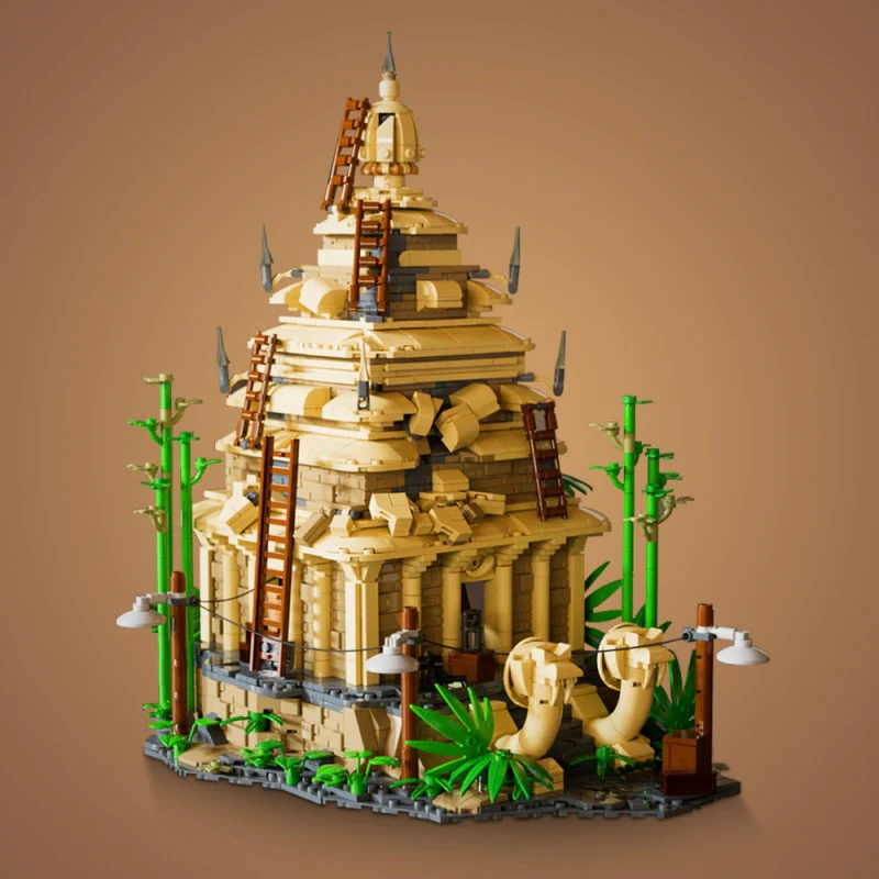 (Gobricks version) 1816pcs MOC Temple of the Forbidden Eye Indiana Jones LEGO Compatible - Image 2