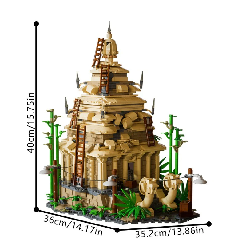(Gobricks version) 1816pcs MOC Temple of the Forbidden Eye Indiana Jones LEGO Compatible - Image 4