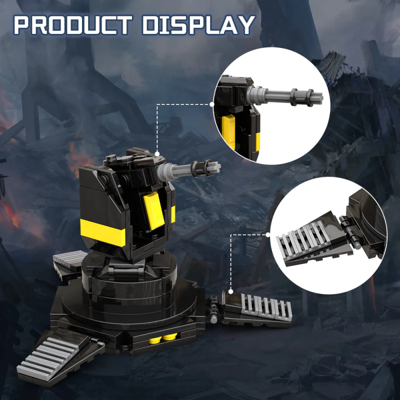 (Gobricks version) 182pcs MOC-205619 A/G-16 Gatling Sentry, Helldivers 2 - Image 8