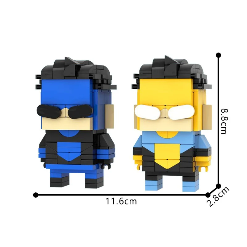 (Gobricks version) 185pcs MOC-176363 Invincible Brickheadz LEGO MOC - Amazon Prime Video Invincible - Image 5