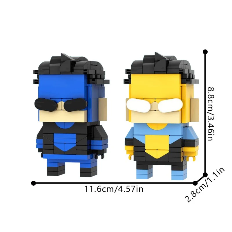 (Gobricks version) 185pcs MOC-176363 Invincible Brickheadz LEGO MOC - Amazon Prime Video Invincible - Image 6