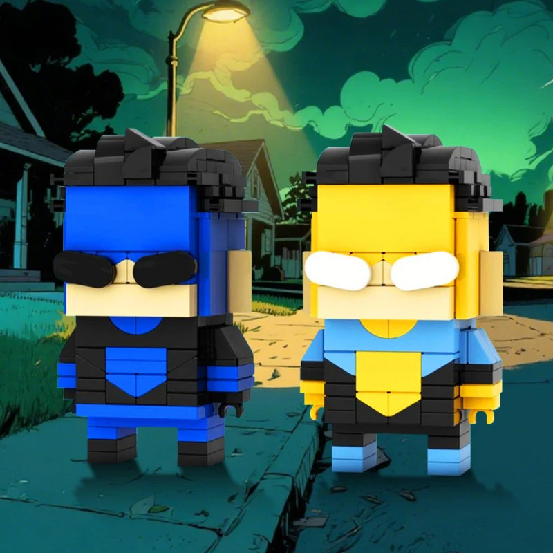 (Gobricks version) 185pcs MOC-176363 Invincible Brickheadz LEGO MOC - Amazon Prime Video Invincible - Image 7