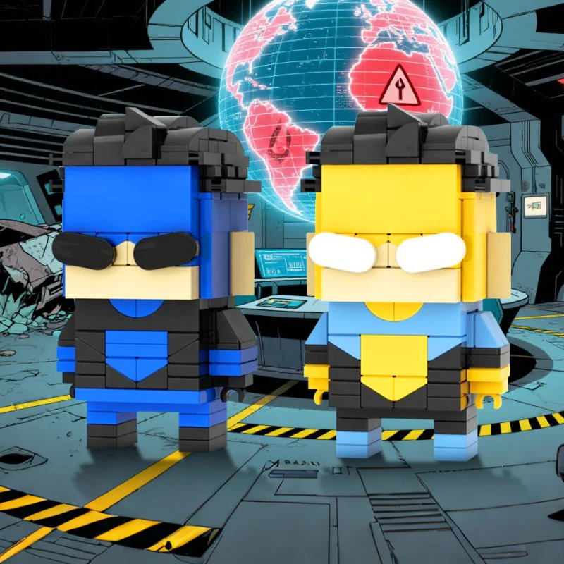 (Gobricks version) 185pcs MOC-176363 Invincible Brickheadz LEGO MOC - Amazon Prime Video Invincible - Image 8