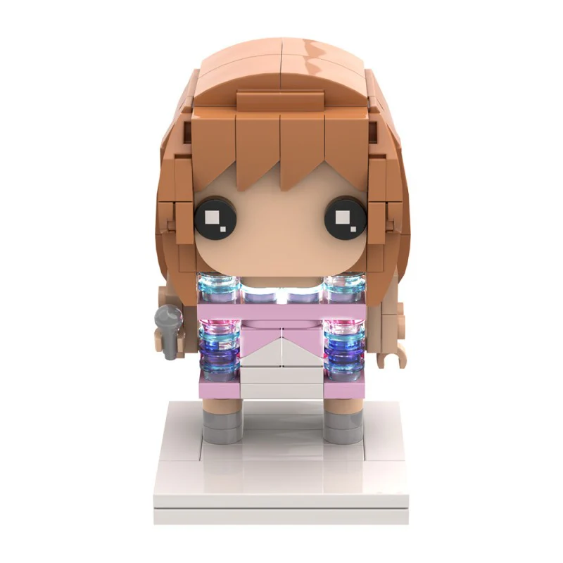(Gobricks version) 189pcs MOC Taylor Swift Blockhead Style 1 - Image 3