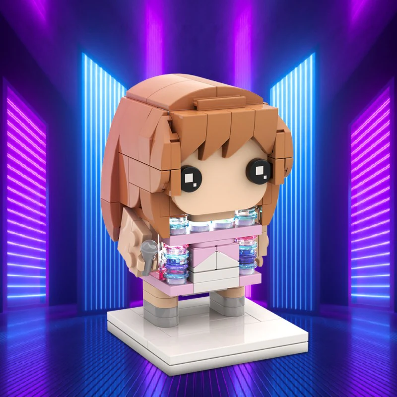 (Gobricks version) 189pcs MOC Taylor Swift Blockhead Style 1 - Image 9