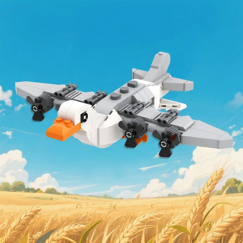 (Gobricks version) 190pcs MOC AI Brain Decaying Animals Goose LEGO Compatible - Image 10
