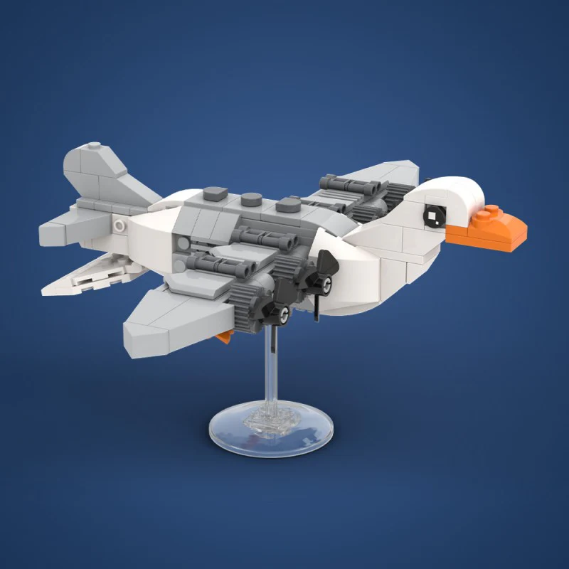 (Gobricks version) 190pcs MOC AI Brain Decaying Animals Goose LEGO Compatible - Image 11