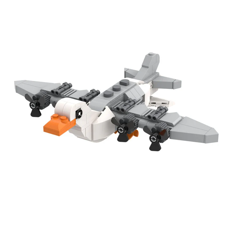 (Gobricks version) 190pcs MOC AI Brain Decaying Animals Goose LEGO Compatible - Image 4