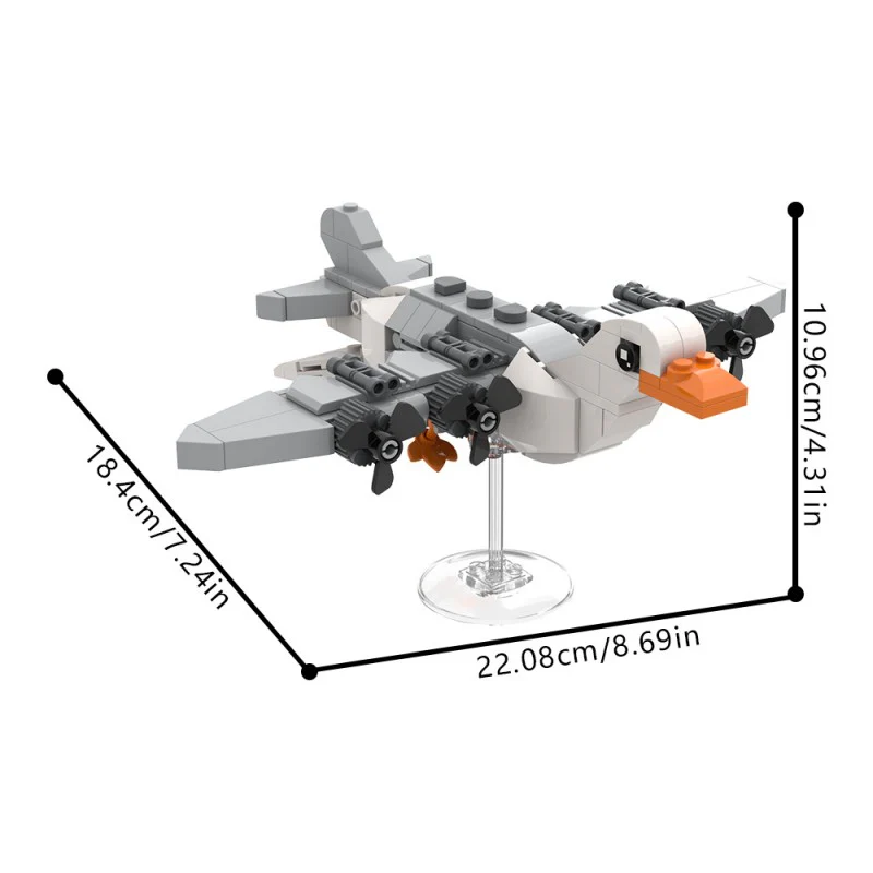 (Gobricks version) 190pcs MOC AI Brain Decaying Animals Goose LEGO Compatible - Image 7