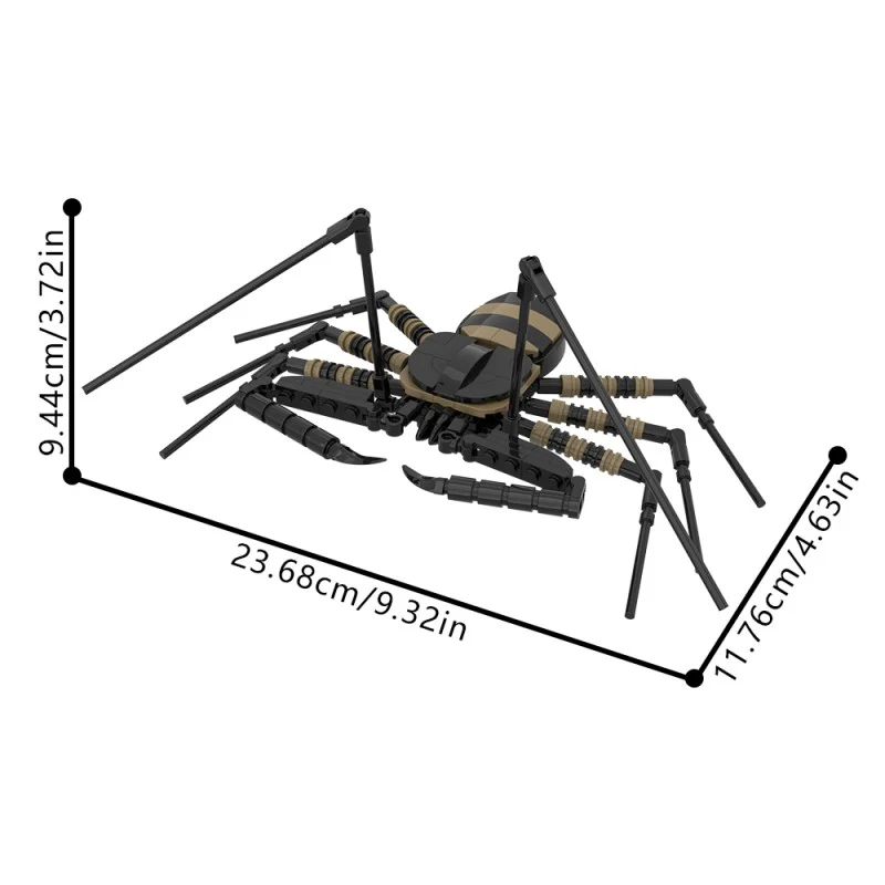 (Gobricks version) 194pcs MOC-210098 Tailless Whip Scorpion (Amblypygi Order) - Image 7